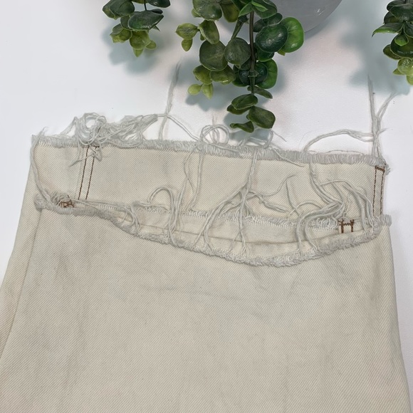 PacSun Wide Leg Carpenter Ultra High Waist Cream Color Jeans Size 27 - Picture 16 of 16